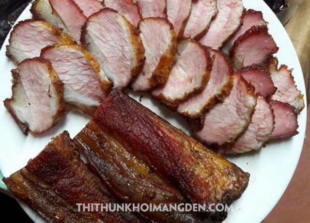 thịt lợn hun khói - đặc sản Kon Tum